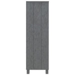 ZNTS Book Cabinet HAMAR Dark Grey 85x35x112 cm Solid Wood Pine 340486