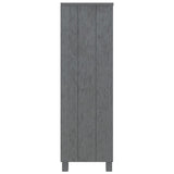 ZNTS Book Cabinet HAMAR Dark Grey 85x35x112 cm Solid Wood Pine 340486