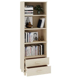 ZNTS Highboard HAMAR Honey Brown 60x35x180 cm Solid Wood Pine 340488