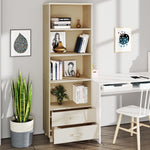 ZNTS Highboard HAMAR Honey Brown 60x35x180 cm Solid Wood Pine 340488