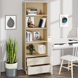 ZNTS Highboard HAMAR Honey Brown 60x35x180 cm Solid Wood Pine 340488