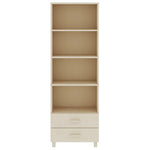 ZNTS Highboard HAMAR Honey Brown 60x35x180 cm Solid Wood Pine 340488