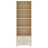 ZNTS Highboard HAMAR Honey Brown 60x35x180 cm Solid Wood Pine 340488