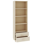 ZNTS Highboard HAMAR Honey Brown 60x35x180 cm Solid Wood Pine 340488