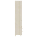 ZNTS Highboard HAMAR Honey Brown 60x35x180 cm Solid Wood Pine 340488