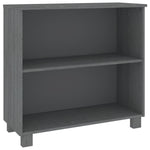 ZNTS Sideboard HAMAR Dark Grey 85x35x80 cm Solid Wood Pine 340502