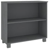ZNTS Sideboard HAMAR Dark Grey 85x35x80 cm Solid Wood Pine 340502