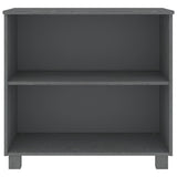 ZNTS Sideboard HAMAR Dark Grey 85x35x80 cm Solid Wood Pine 340502