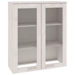 ZNTS Top for Highboard HAMAR White 85x35x100 cm Solid Wood Pine 340505