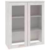 ZNTS Top for Highboard HAMAR White 85x35x100 cm Solid Wood Pine 340505