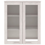 ZNTS Top for Highboard HAMAR White 85x35x100 cm Solid Wood Pine 340505