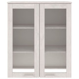 ZNTS Top for Highboard HAMAR White 85x35x100 cm Solid Wood Pine 340505