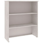 ZNTS Top for Highboard HAMAR White 85x35x100 cm Solid Wood Pine 340509
