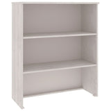ZNTS Top for Highboard HAMAR White 85x35x100 cm Solid Wood Pine 340509