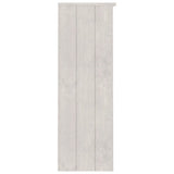 ZNTS Top for Highboard HAMAR White 85x35x100 cm Solid Wood Pine 340509