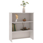 ZNTS Top for Highboard HAMAR White 85x35x100 cm Solid Wood Pine 340509