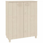 ZNTS Shoe Cabinet HAMAR Honey Brown 85x40x108 cm Solid Wood Pine 340516