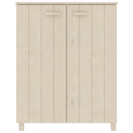 ZNTS Shoe Cabinet HAMAR Honey Brown 85x40x108 cm Solid Wood Pine 340516