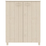 ZNTS Shoe Cabinet HAMAR Honey Brown 85x40x108 cm Solid Wood Pine 340516