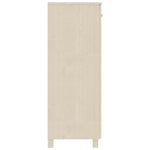 ZNTS Shoe Cabinet HAMAR Honey Brown 85x40x108 cm Solid Wood Pine 340516