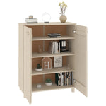 ZNTS Shoe Cabinet HAMAR Honey Brown 85x40x108 cm Solid Wood Pine 340516