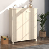 ZNTS Shoe Cabinet HAMAR Honey Brown 85x40x108 cm Solid Wood Pine 340516