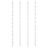 ZNTS Wall Mounted Wine Rack for 24 Bottles 2 pcs White Iron 340885
