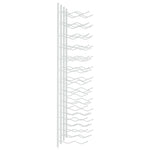 ZNTS Wall Mounted Wine Rack for 24 Bottles 2 pcs White Iron 340885