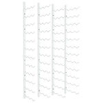 ZNTS Wall Mounted Wine Rack for 36 Bottles 2 pcs White Iron 340889