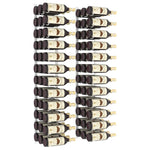 ZNTS Wall Mounted Wine Rack for 36 Bottles 2 pcs White Iron 340889
