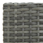 ZNTS 5 Piece Garden Bar Set with Cushions Poly Rattan Grey 3095439