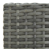 ZNTS 5 Piece Garden Bar Set with Cushions Poly Rattan Grey 3095439