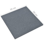 ZNTS Fall Protection Tiles 18 pcs Rubber 50x50x3 cm Grey 3096597