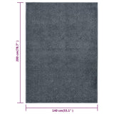 ZNTS Rug Short Pile 140x200 cm Anthracite 340308