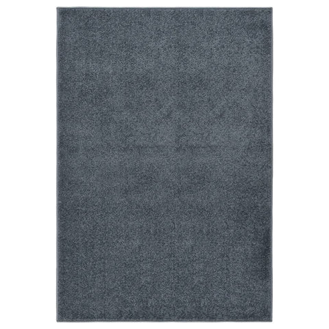 ZNTS Rug Short Pile 160x230 cm Anthracite 340309