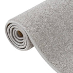 ZNTS Rug Short Pile 160x230 cm Light Grey 340325