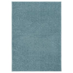 ZNTS Rug Short Pile 140x200 cm Blue 340348