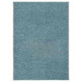 ZNTS Rug Short Pile 140x200 cm Blue 340348