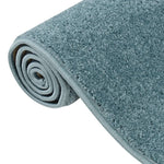 ZNTS Rug Short Pile 140x200 cm Blue 340348