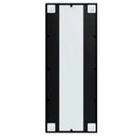 ZNTS Wall Mirror Black 100x40 cm Metal 342208