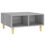 ZNTS Coffee Table Grey Sonoma 60x60x30 cm Engineered Wood 813165