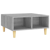 ZNTS Coffee Table Grey Sonoma 60x60x30 cm Engineered Wood 813165