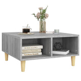 ZNTS Coffee Table Grey Sonoma 60x60x30 cm Engineered Wood 813165