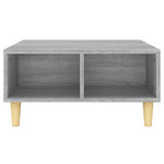 ZNTS Coffee Table Grey Sonoma 60x60x30 cm Engineered Wood 813165
