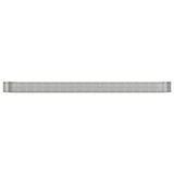 ZNTS Garden Raised Bed Powder-coated Steel 544x100x36 cm Silver 319017