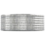 ZNTS Garden Raised Bed Powder-coated Steel 544x100x36 cm Silver 319017