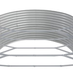 ZNTS Garden Raised Bed Powder-coated Steel 544x100x36 cm Silver 319017