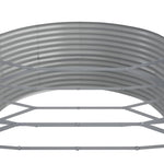 ZNTS Garden Raised Bed Powder-coated Steel 510x140x68 cm Silver 319117