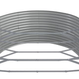 ZNTS Garden Raised Bed Powder-coated Steel 584x140x68 cm Brown 319120