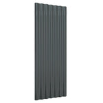 ZNTS Roof Panels 12 pcs Powder-coated Steel Anthracite 100x36 cm 319145